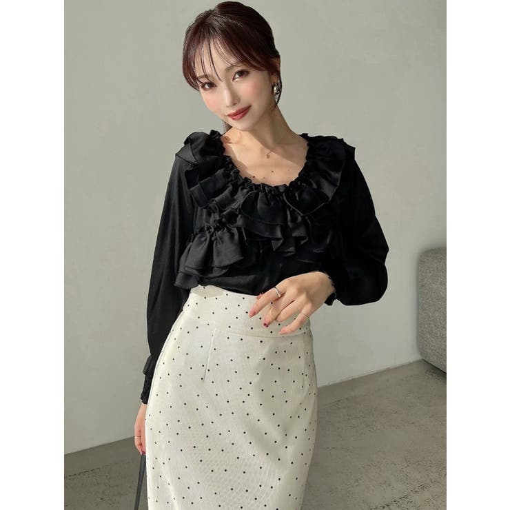 ラッフルオフショルブラウス | RESEXXY | 詳細画像3 