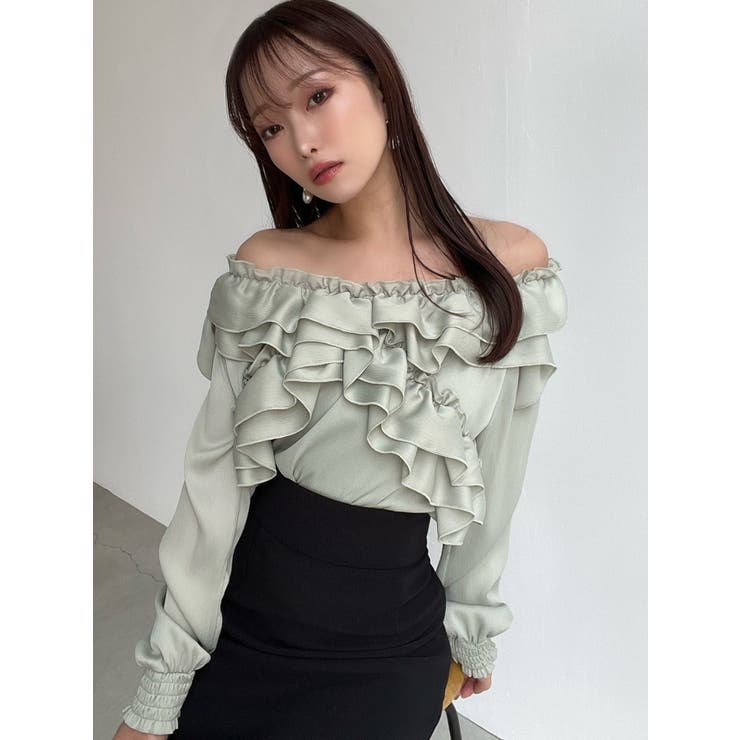 ラッフルオフショルブラウス | RESEXXY | 詳細画像7 