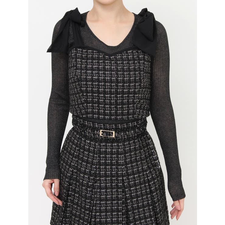 ショルダーリボンツイードビスチェ【セットアップ着用可能】 | RESEXXY | 詳細画像35 