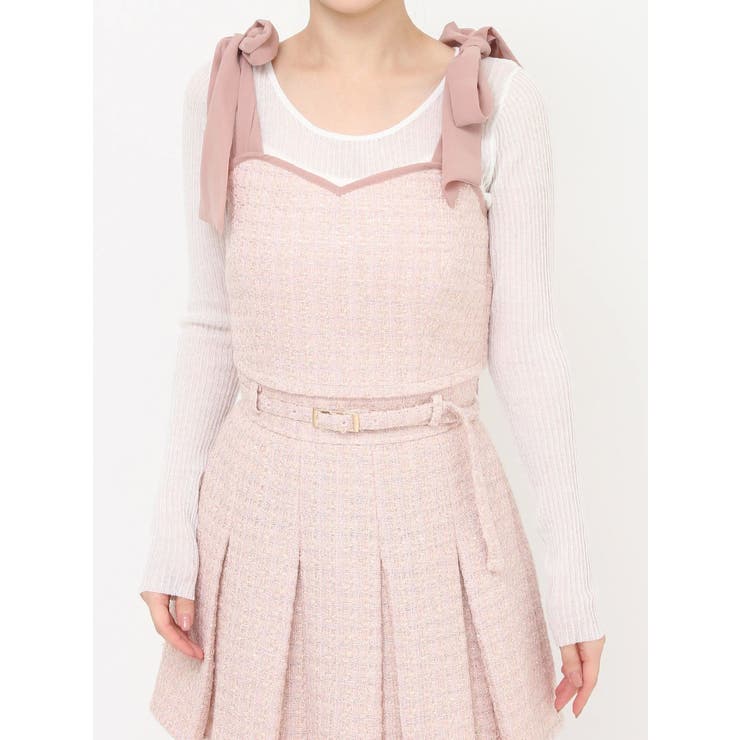 ショルダーリボンツイードビスチェ【セットアップ着用可能】 | RESEXXY | 詳細画像36 