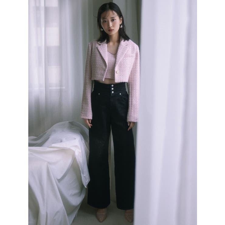 ショルダーリボンツイードビスチェ【セットアップ着用可能】 | RESEXXY | 詳細画像9 