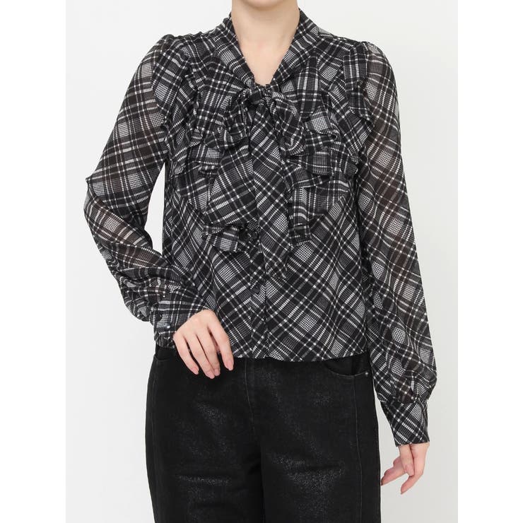 極美品！ HYSTERIC GLAMOUR パイソン柄 ボウタイブラウス