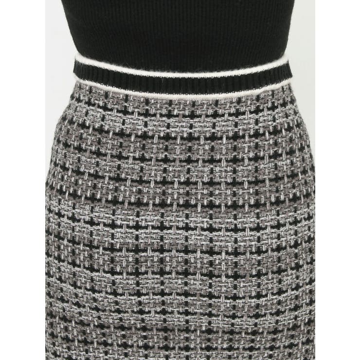 ツイードニットバイカラースカート【セットアップ着用可能】 | RESEXXY | 詳細画像22 