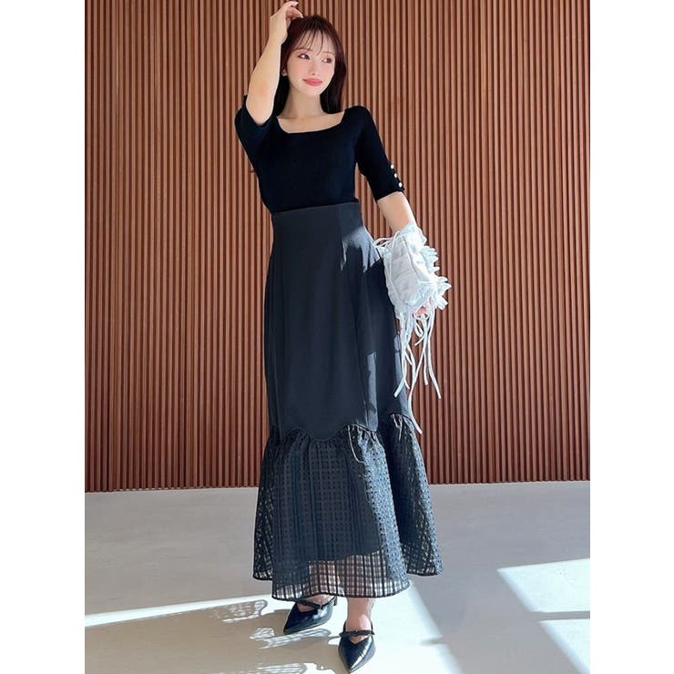 スカラップ切替えフレアスカート | RESEXXY | 詳細画像7 