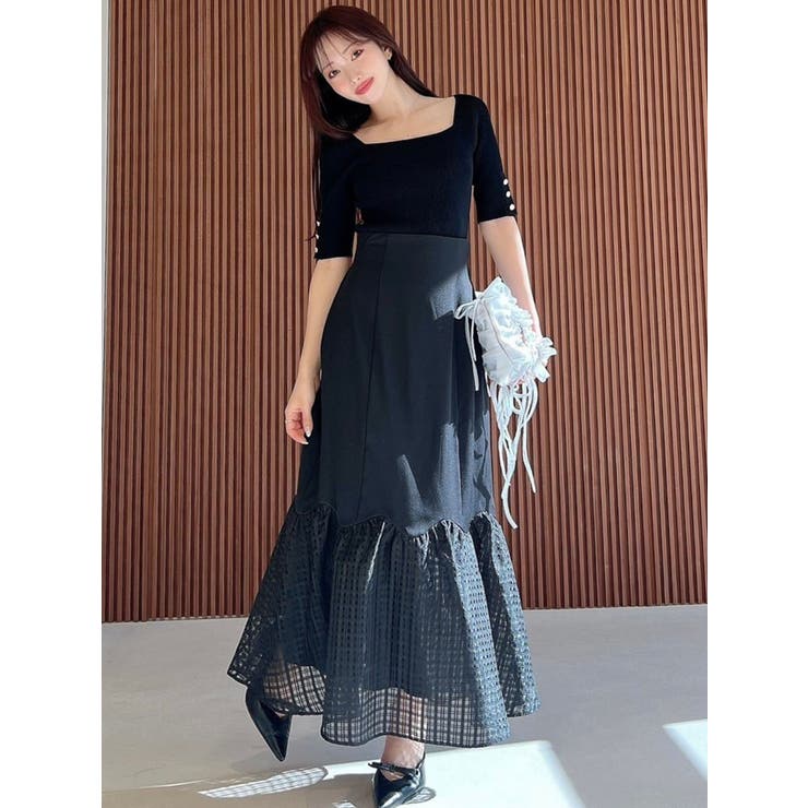 スカラップ切替えフレアスカート | RESEXXY | 詳細画像8 