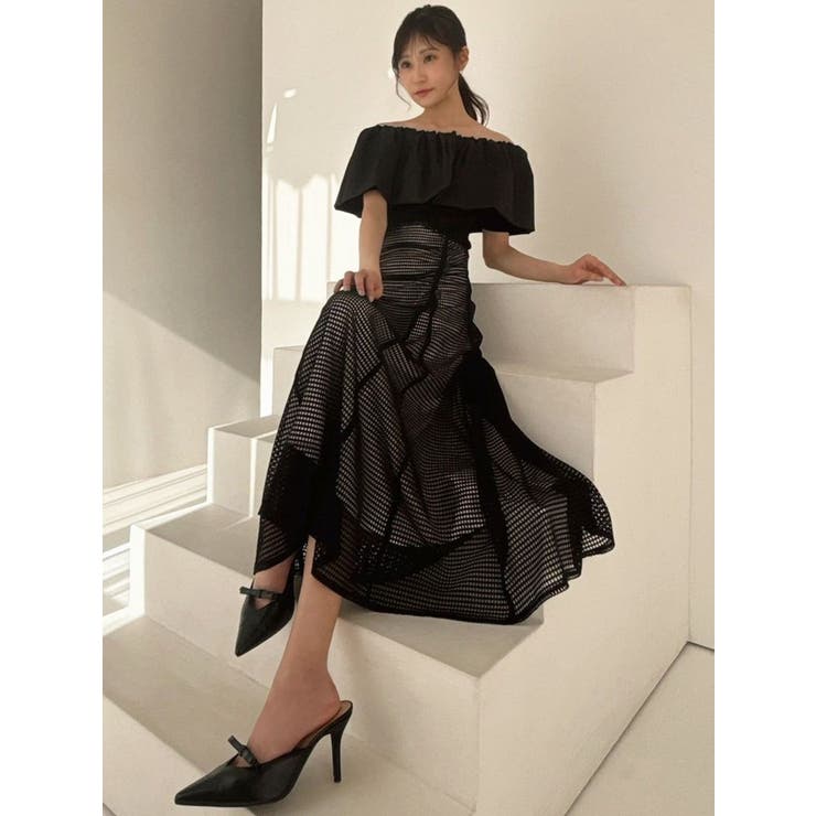 ボリュームドッキングオフショルニットトップス | RESEXXY | 詳細画像26 