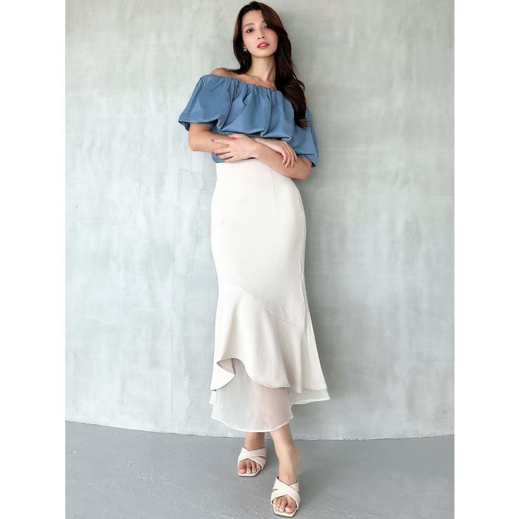 ボリュームドッキングオフショルニットトップス | RESEXXY | 詳細画像6 