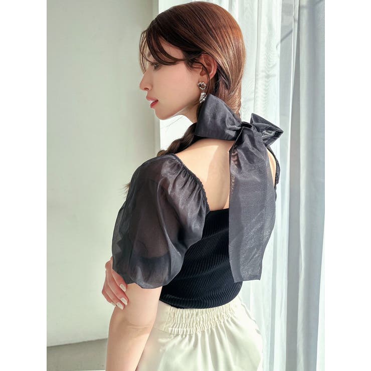 ドッキングリボンニットトップス | RESEXXY | 詳細画像3 