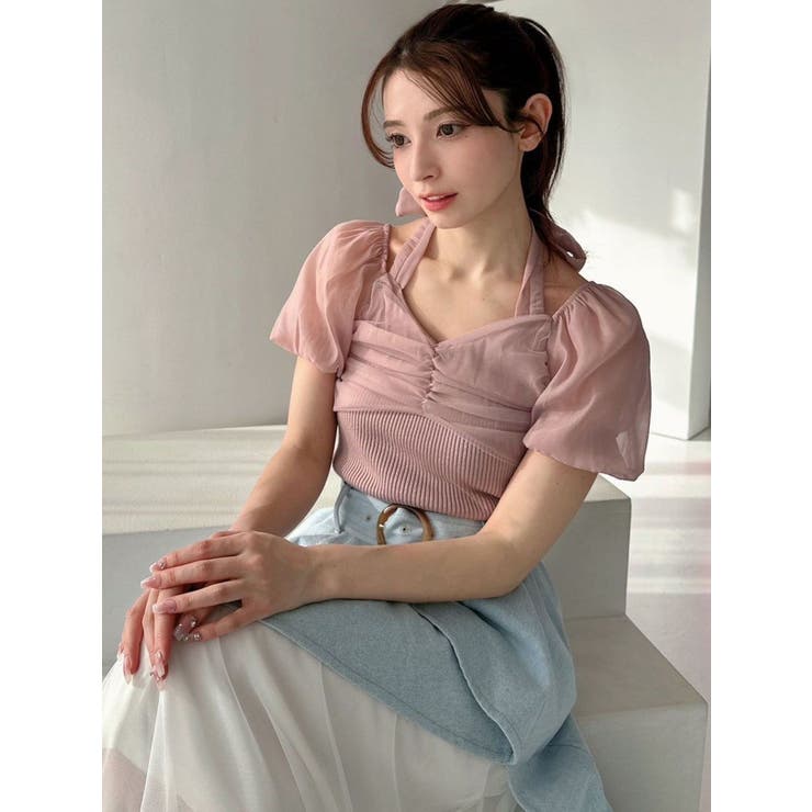 ドッキングリボンニットトップス | RESEXXY | 詳細画像6 