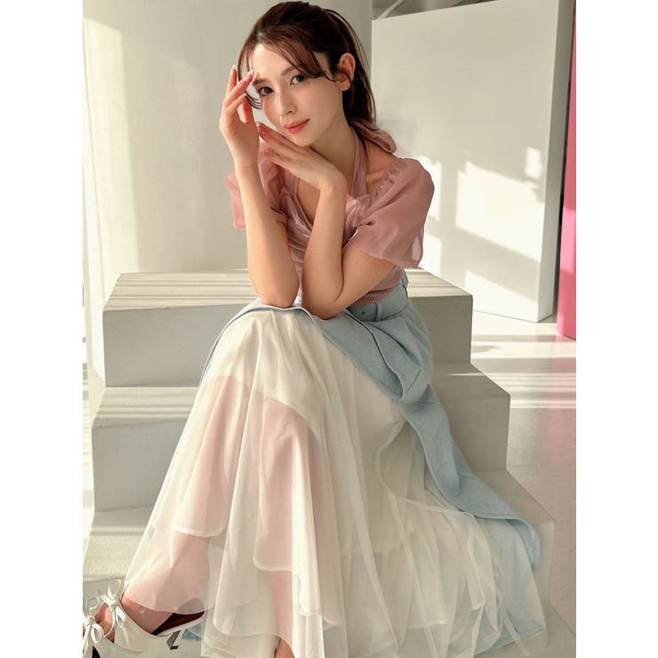 ドッキングリボンニットトップス | RESEXXY | 詳細画像8 