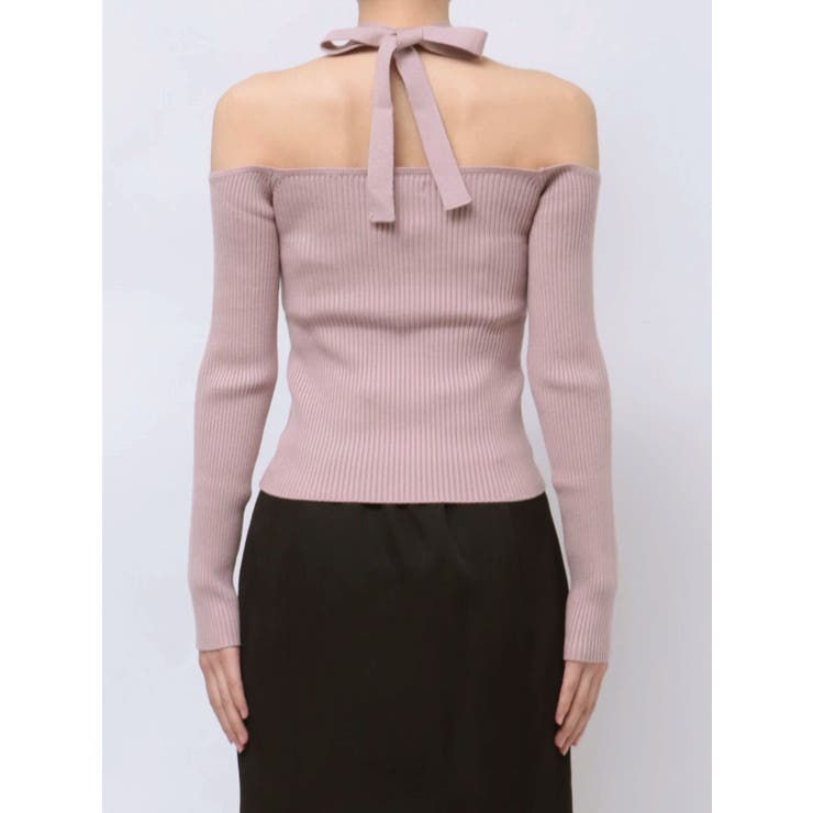 トップス Rebecca ホルターネックニットトップス[品番：MKSW0062573]｜RESEXXY