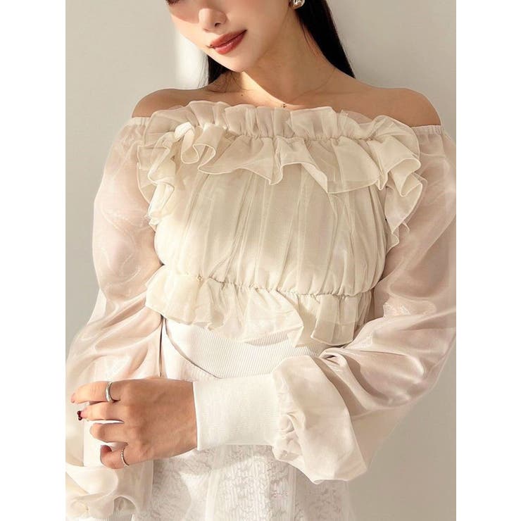 アイボリー | シアードッキンクトップス | RESEXXY