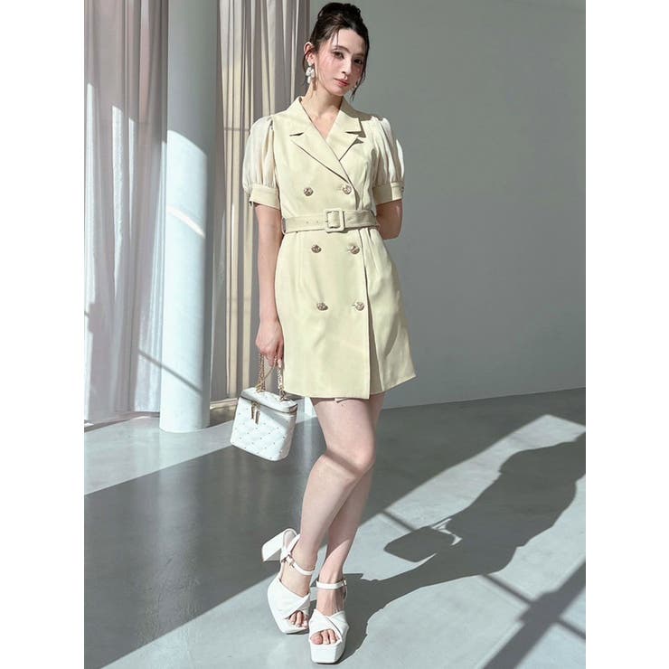 スリーブシアーデザインミニワンピース | RESEXXY | 詳細画像15 