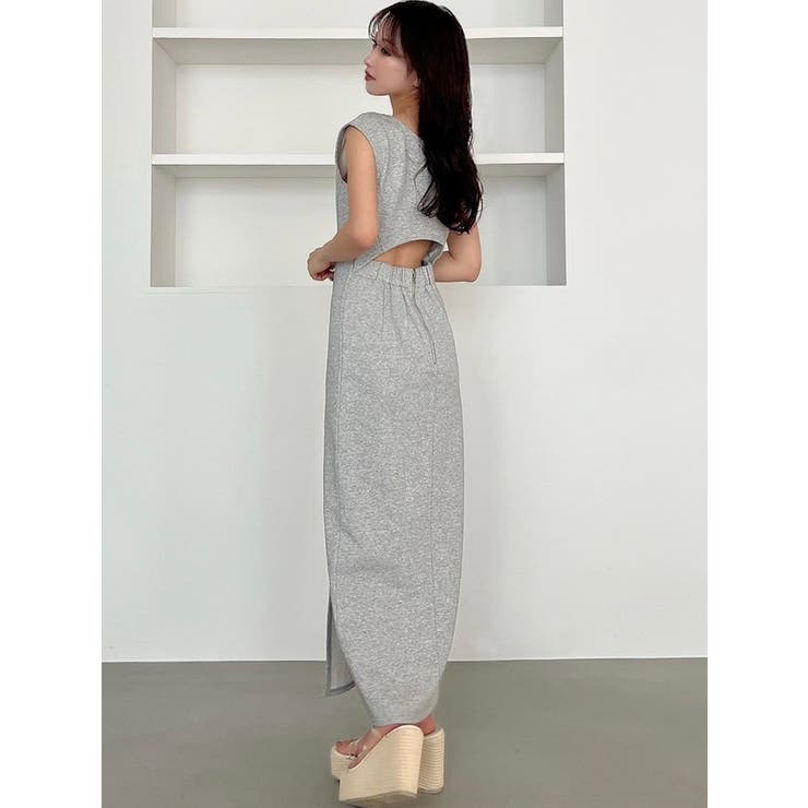 SEZANE バックオープンスリットワンピ WEB限定】バックオープンスリットワンピース[品番：MKSW0063929