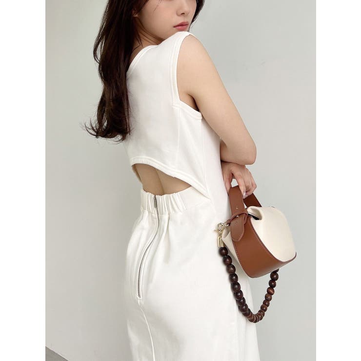 SEZANE バックオープンスリットワンピ SEZANE バックオープンスリットワンピ