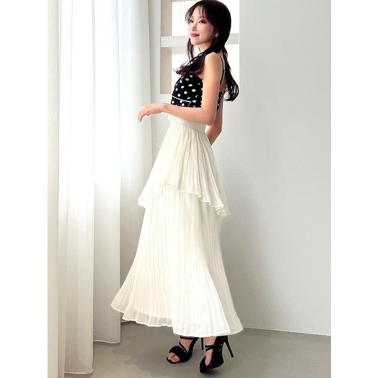 シフォンプリーツキャミワンピース[品番：MKSW0064195]｜RESEXXY