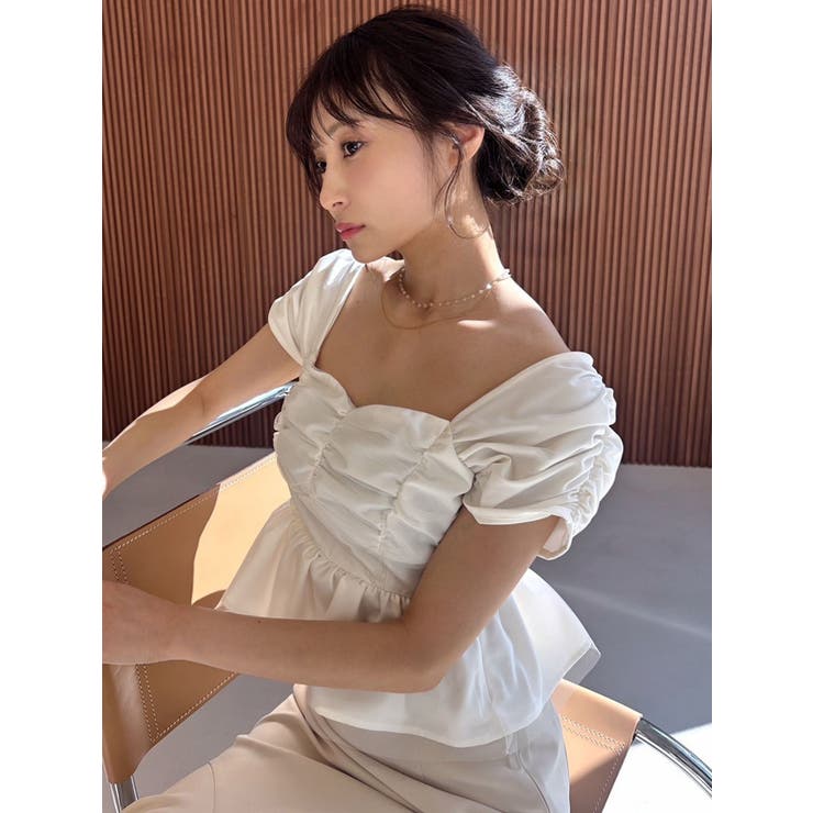 ❁ZU_NA210様専用❁ 新品 ペプラムブラウスセットアップ M