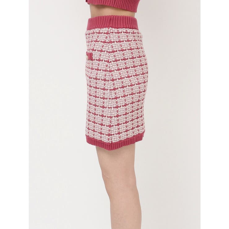 バイカラーニットミニスカート【セットアップ着用可能】 | RESEXXY | 詳細画像15 