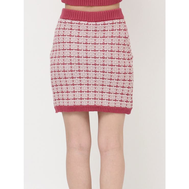 バイカラーニットミニスカート【セットアップ着用可能】 | RESEXXY | 詳細画像16 