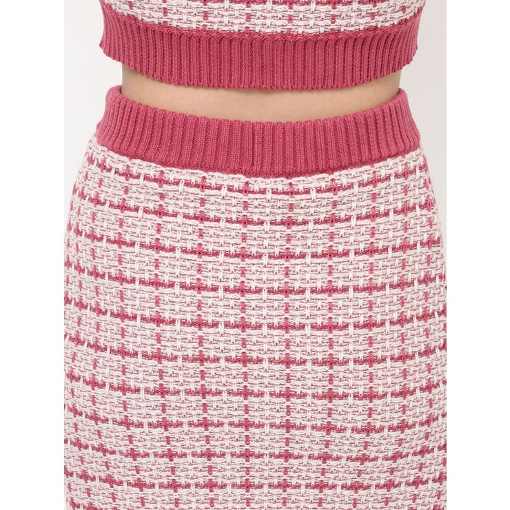 バイカラーニットミニスカート【セットアップ着用可能】 | RESEXXY | 詳細画像17 