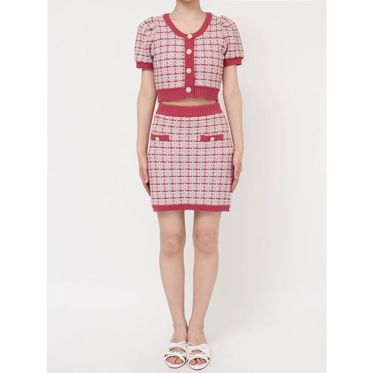 バイカラーニットミニスカート【セットアップ着用可能】 | RESEXXY | 詳細画像22 