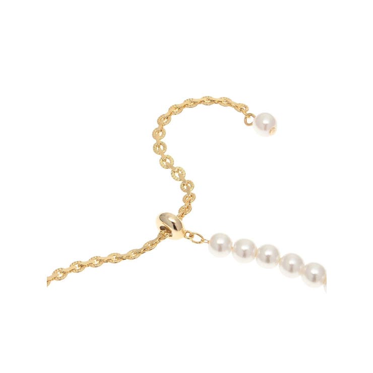 アシンメトリーパールロングネックレス[品番:MKSW0064286 アシンメトリーパールロングネックレス[品番:MKSW0064286