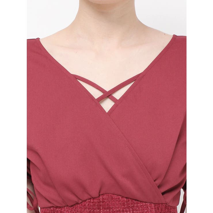 カシュクールツイードマーメイドワンピース | RESEXXY | 詳細画像21 