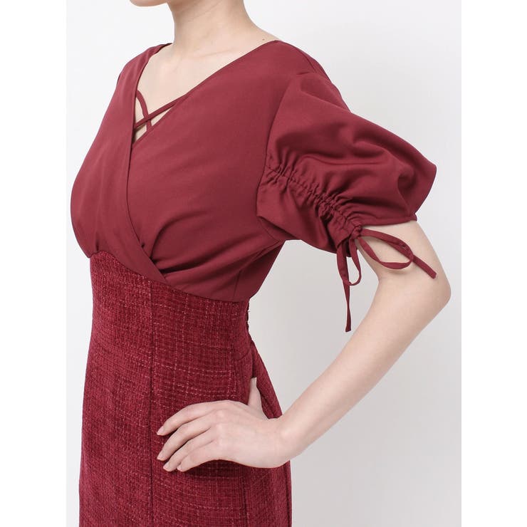 カシュクールツイードマーメイドワンピース | RESEXXY | 詳細画像22 