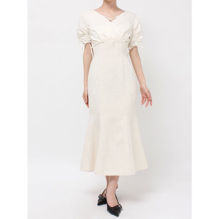 カシュクールツイードマーメイドワンピース | RESEXXY | 詳細画像28 