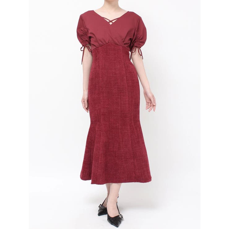 カシュクールツイードマーメイドワンピース | RESEXXY | 詳細画像30 