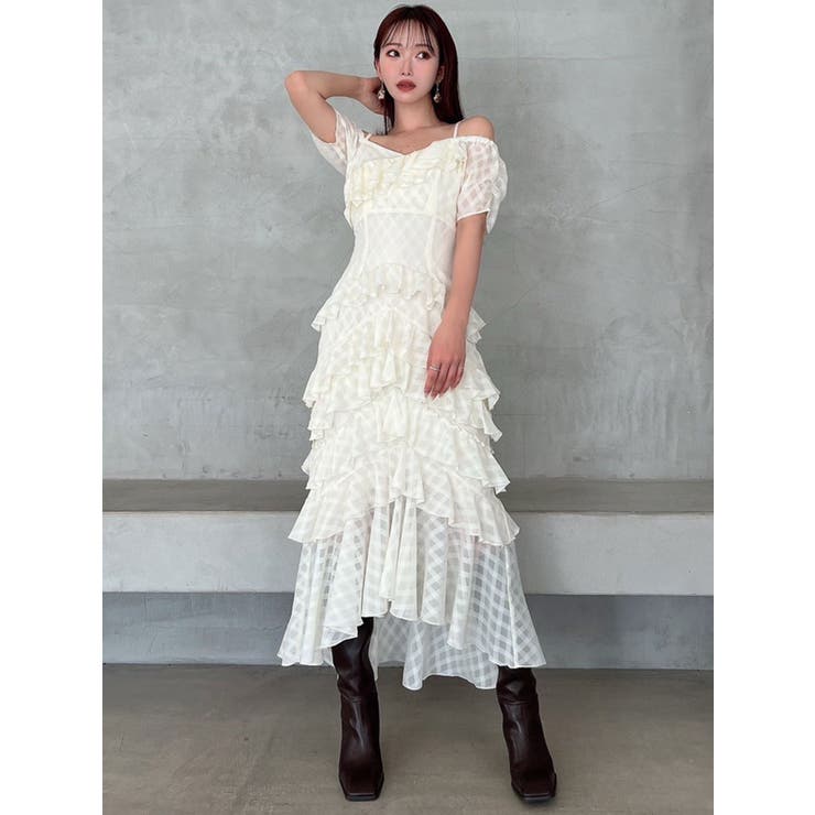 ヘムラッフルアシメワンピース | RESEXXY | 詳細画像3 