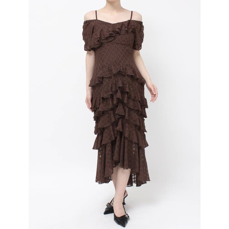 ★REISS Ashley ストラクチャーラッフルヘム 上質ワンピ★ ヘムラッフルアシメワンピース[品番：MKSW0064980]｜RESEXXY