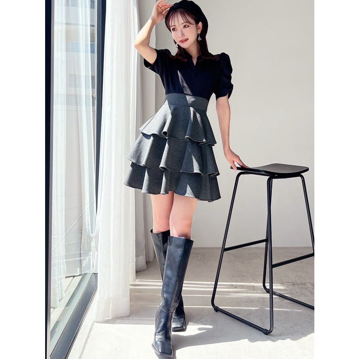 ボリュームフレアミニワンピース | RESEXXY | 詳細画像6 