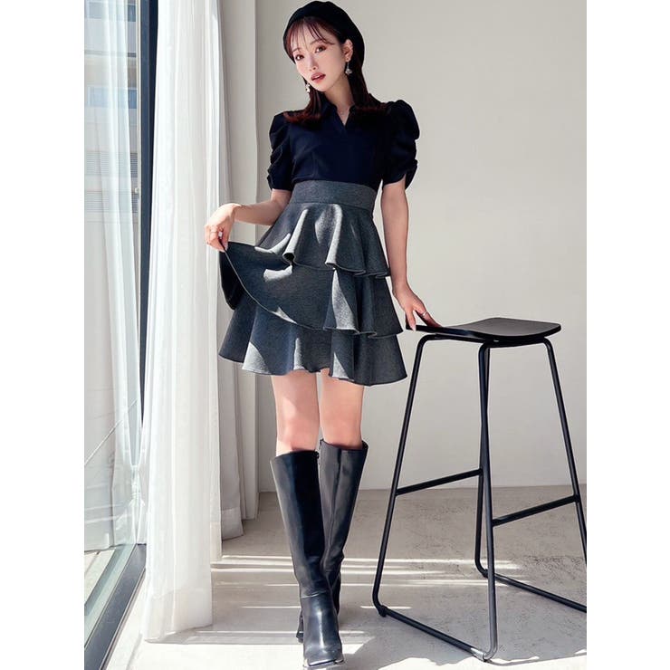 ボリュームフレアミニワンピース | RESEXXY | 詳細画像8 