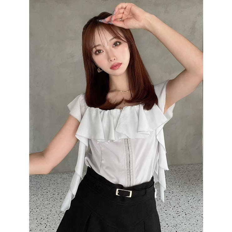 コルセットラッフルブラウス | RESEXXY | 詳細画像8 