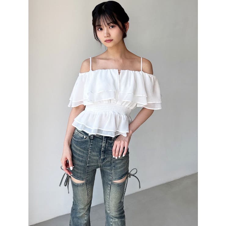 オフショルシャーリングチュニック | RESEXXY | 詳細画像20 