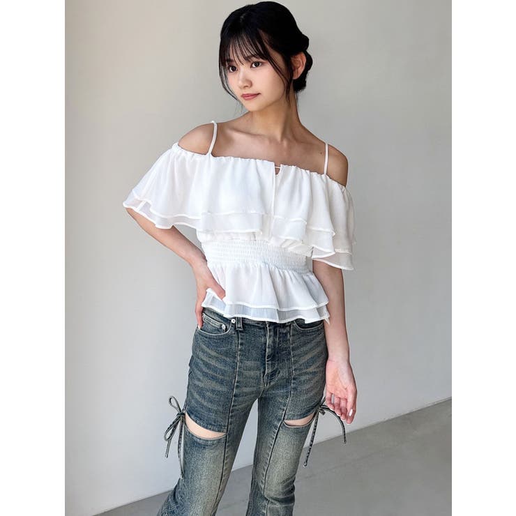 オフショルシャーリングチュニック | RESEXXY | 詳細画像21 