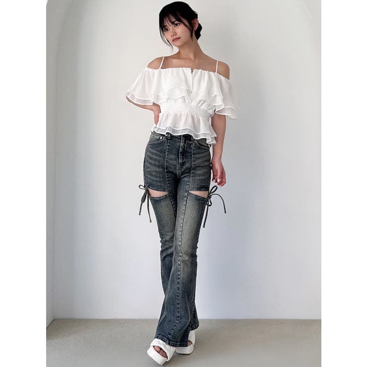 オフショルシャーリングチュニック | RESEXXY | 詳細画像22 