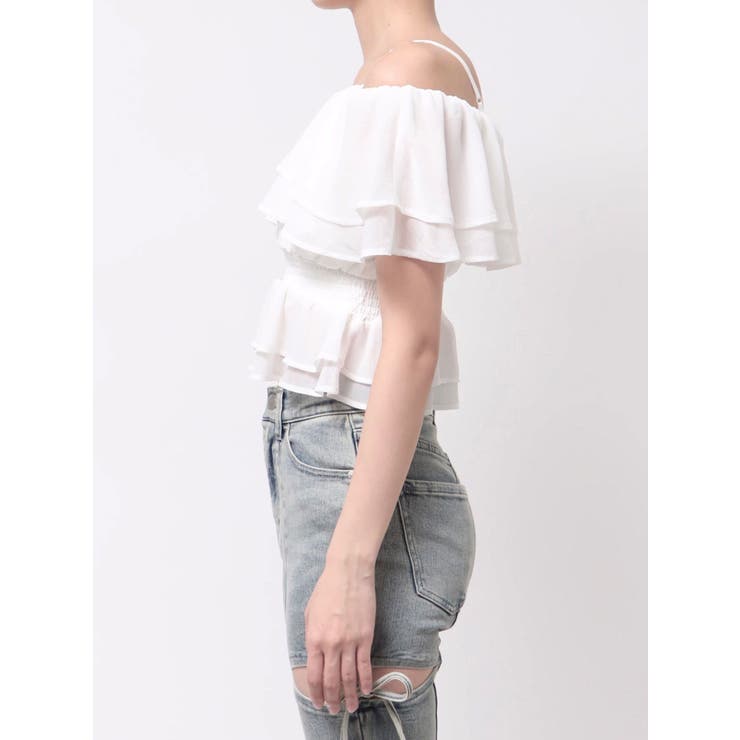 オフショルシャーリングチュニック | RESEXXY | 詳細画像25 