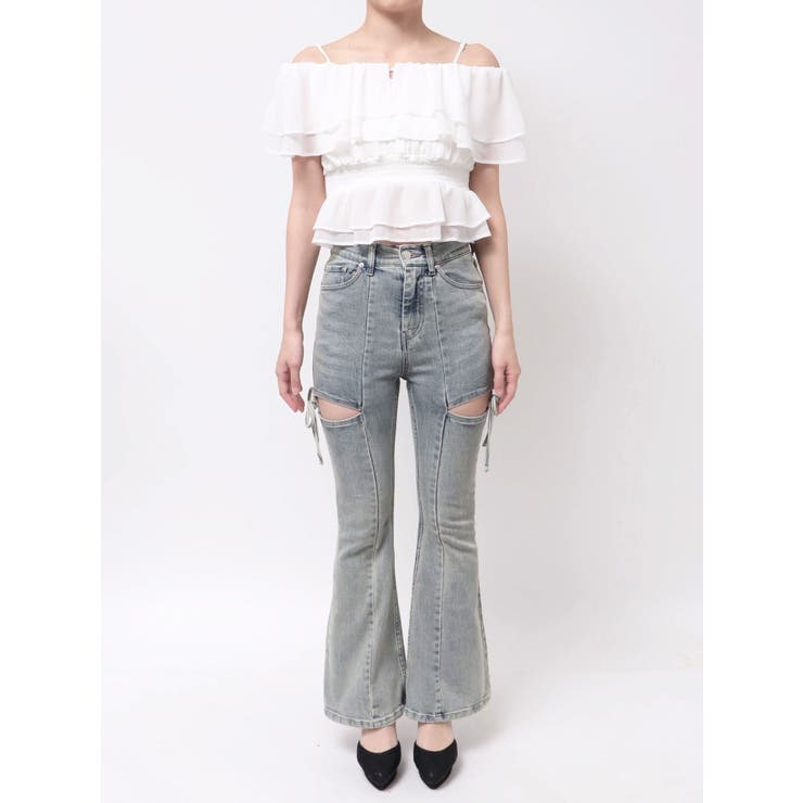 オフショルシャーリングチュニック | RESEXXY | 詳細画像31 