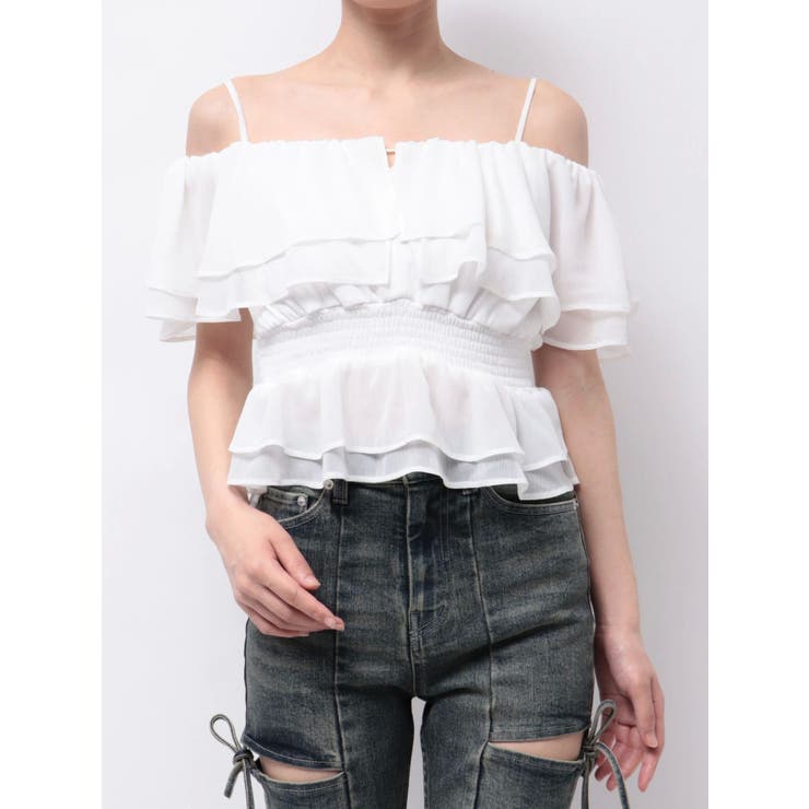 オフショルシャーリングチュニック | RESEXXY | 詳細画像35 