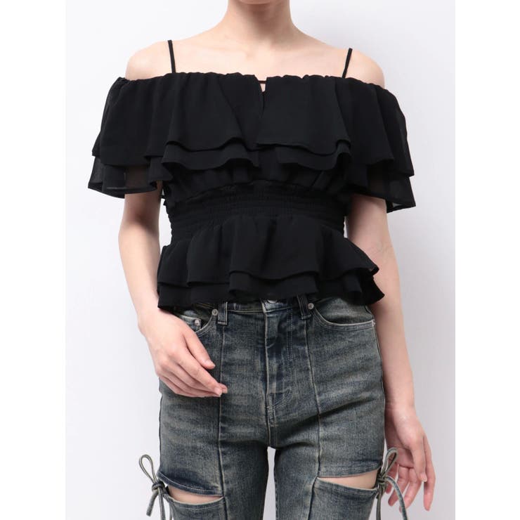 オフショルシャーリングチュニック | RESEXXY | 詳細画像36 