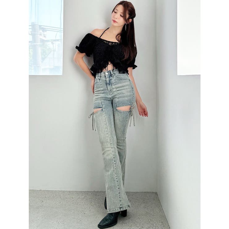 レースドッキングフリルブラウス | RESEXXY | 詳細画像12 