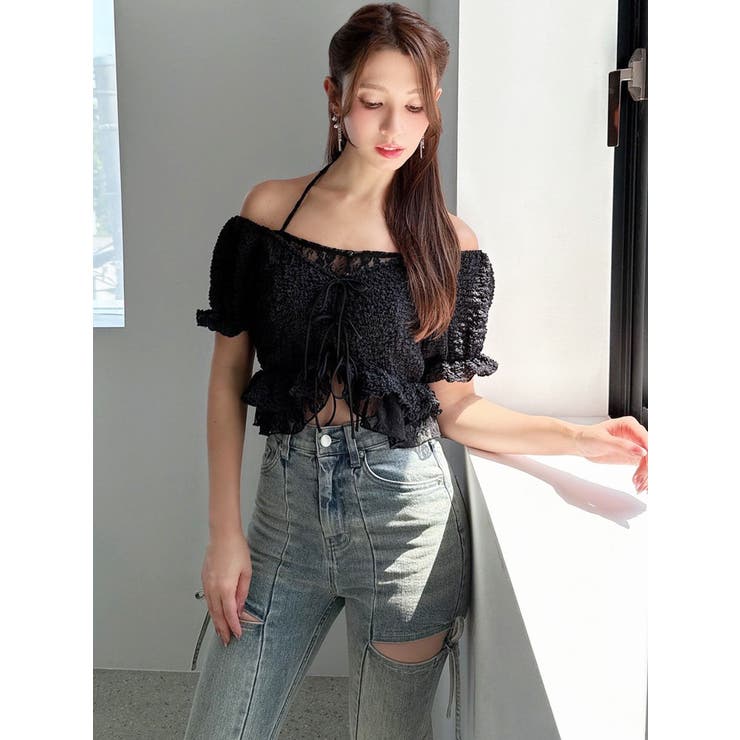 レースドッキングフリルブラウス | RESEXXY | 詳細画像9 