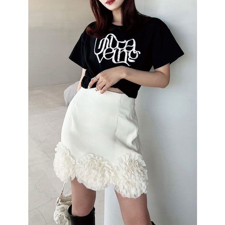 コサージュミニスカート | RESEXXY | 詳細画像1 