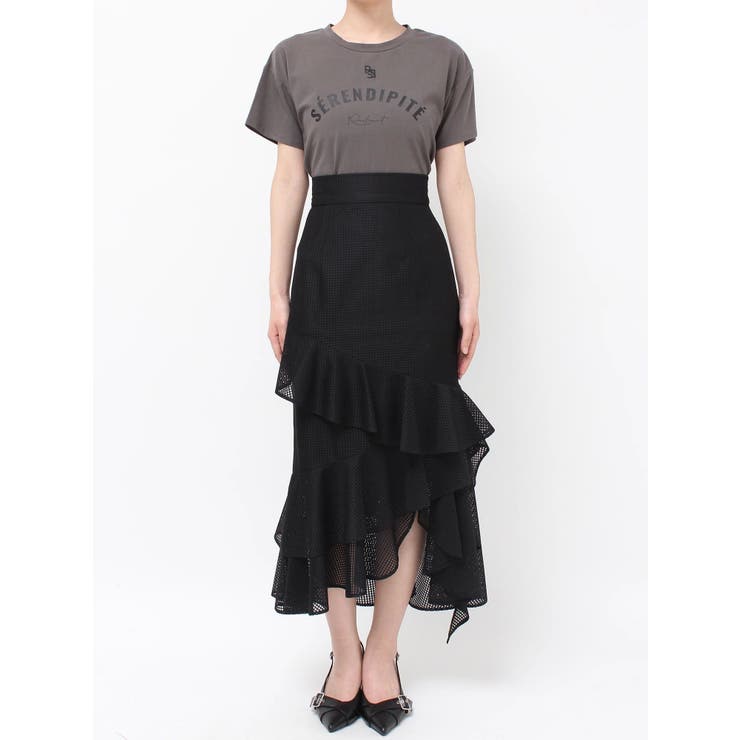メッシュラッフルスカート[品番：MKSW0064628]｜RESEXXY