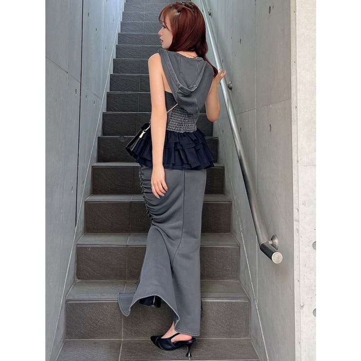 Rady♡マーメイドスカートセットアップ♡ Rady - Rady マーメイドスカートセットアップ ブラックの通販 by