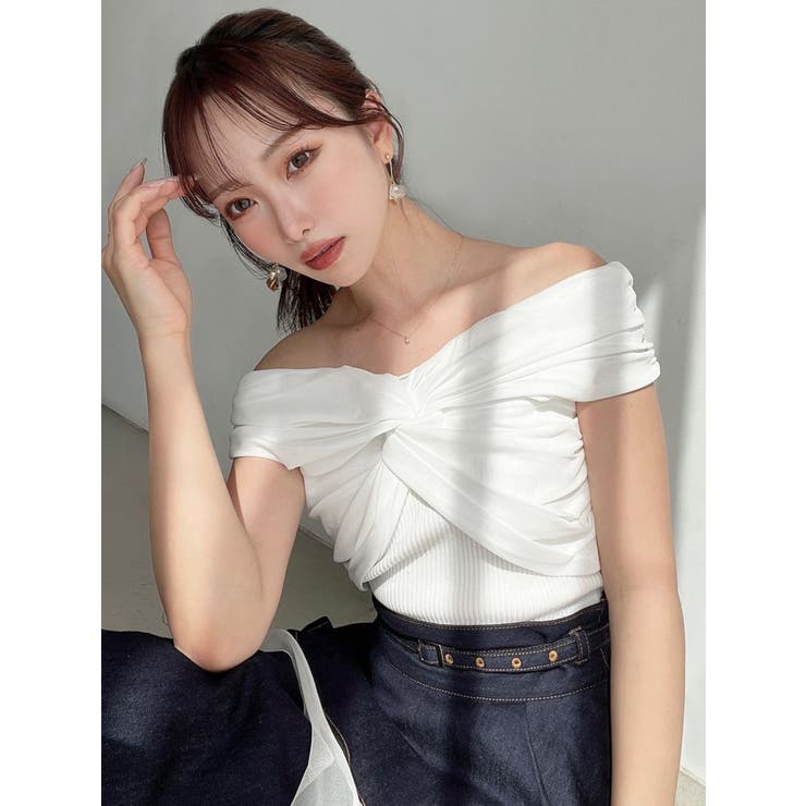 ツイストオフショルニットトップス | RESEXXY | 詳細画像11 