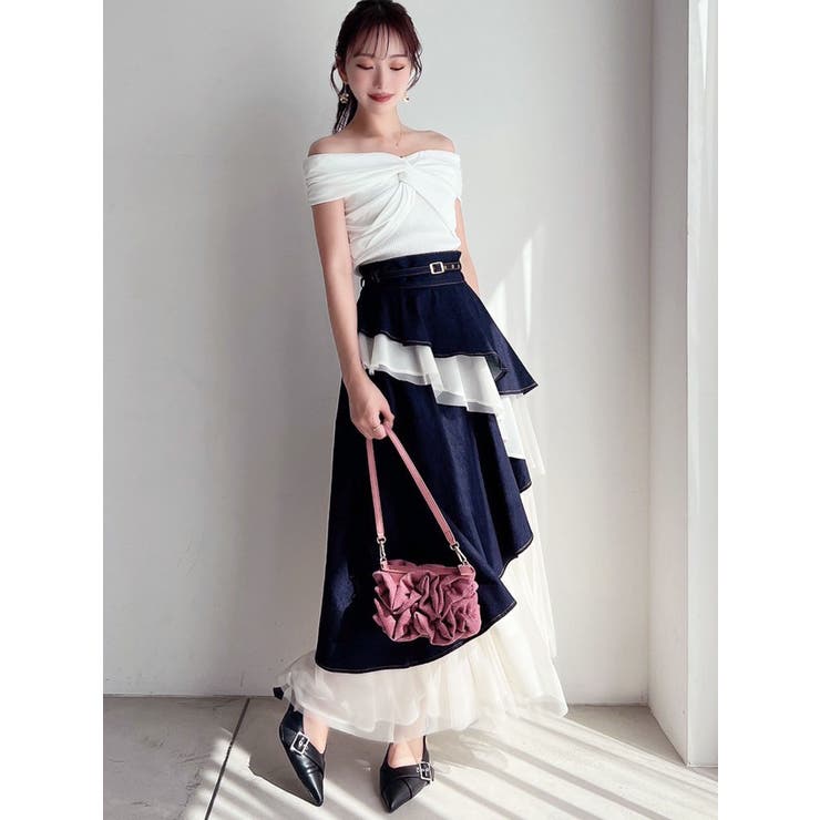 ツイストオフショルニットトップス | RESEXXY | 詳細画像14 