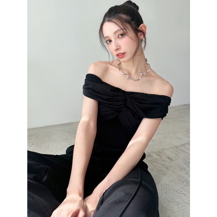 ツイストオフショルニットトップス | RESEXXY | 詳細画像27 